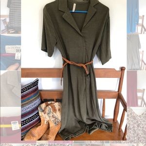 Olive green dress